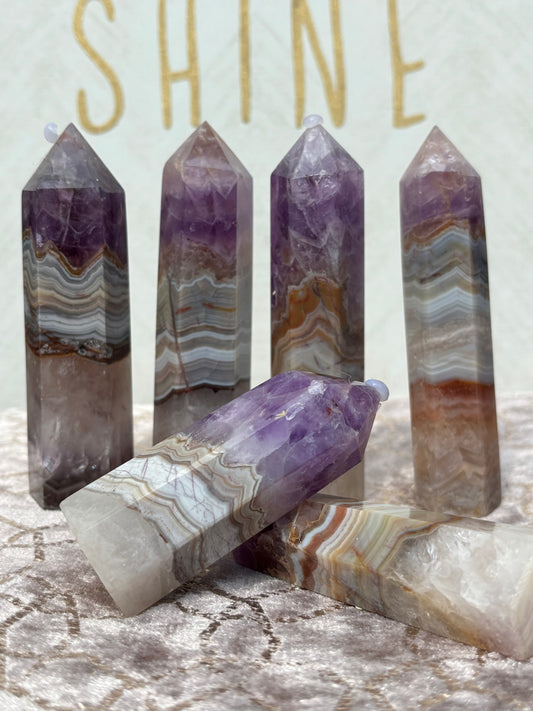 Boho Amethyst Tower