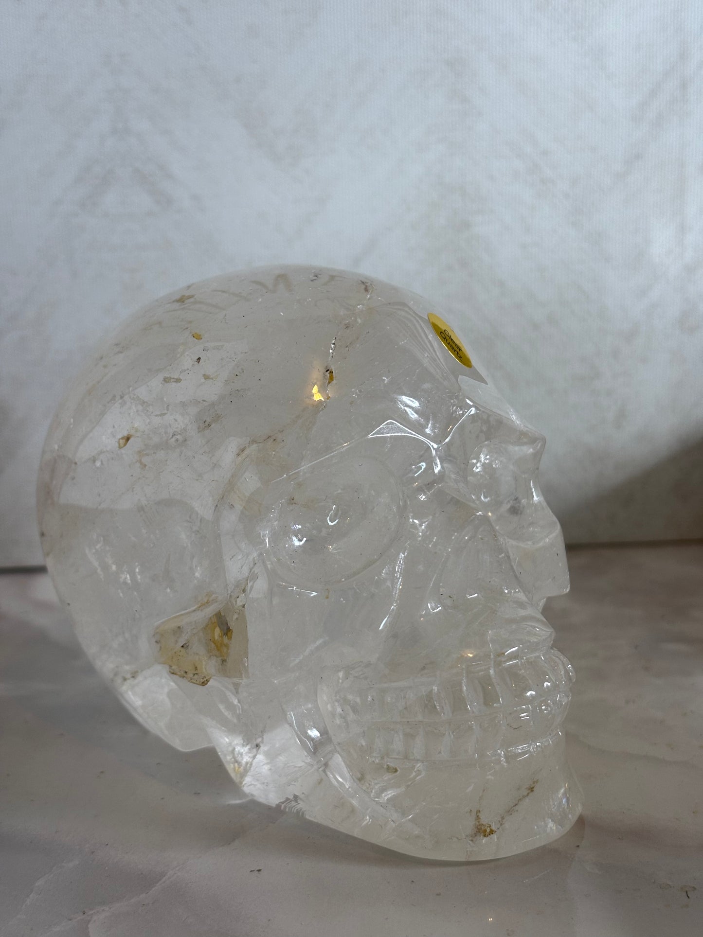 Clear Quartz Crystal Skull – 1112g | Hand-Carved Healing & Protection Stone